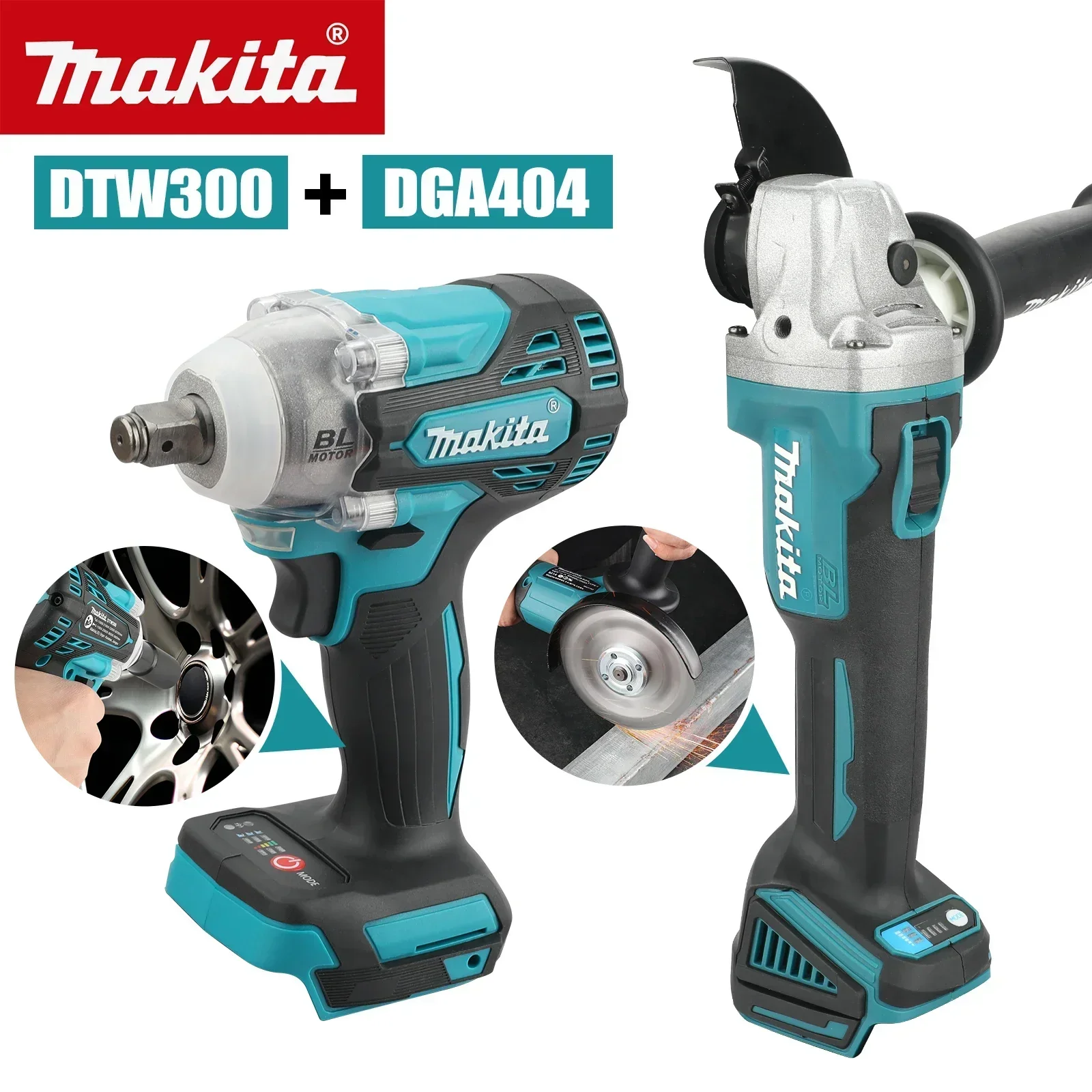 Makita Drill Dtw300 - مجموعة أدوات ماكيتا 18 فولت المزدوجة
